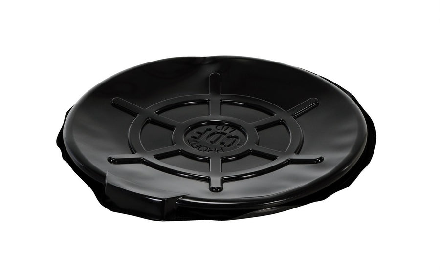 BLK PLASTIC DRUM COVER OPEN HEAD 55 GAL - Model DC-TPO-B