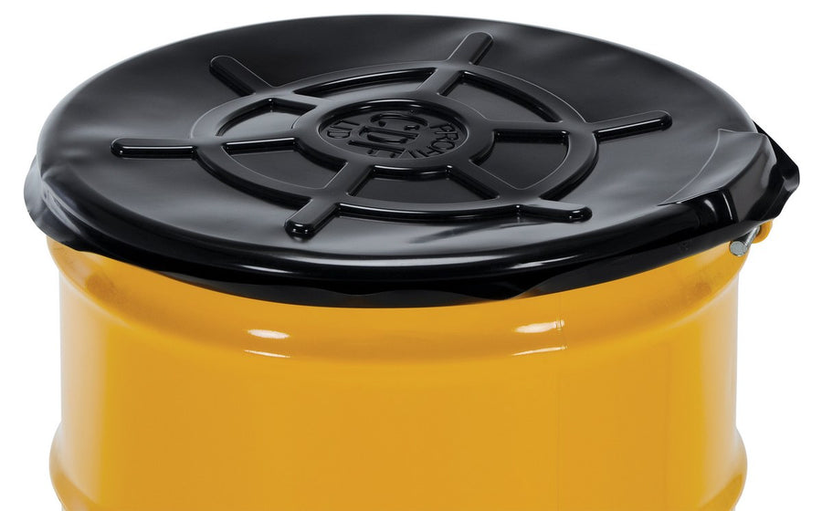 BLK PLASTIC DRUM COVER OPEN HEAD 55 GAL - Model DC-TPO-B