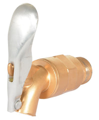 Thumbnail for DRUM FAUCET BRASS-PLATED ALUM 3/4 BUNG