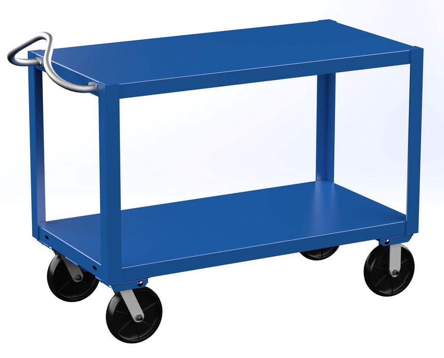 24" x 48" Extra Heavy Duty Ergo-Handle Cart w/ 2 Shelves