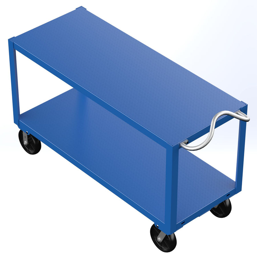 24" x 60" Extra Heavy Duty Ergo-Handle Cart w/ 2 Shelves