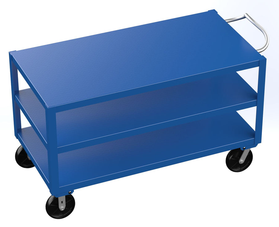 HEAVY DUTY ERGO HANDLE CART 3SHELF 30X60
