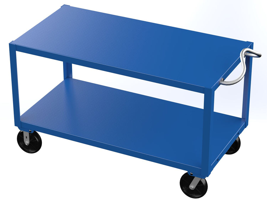 HEAVY DUTY ERGO HANDLE CART 2SHELF 30X60
