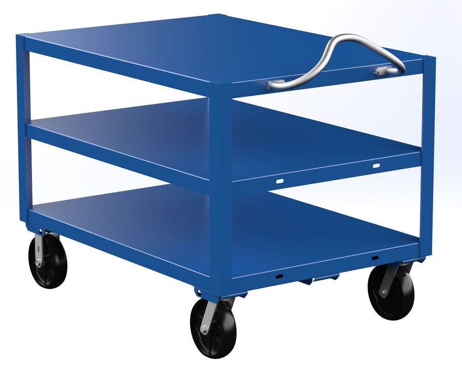 HEAVY DUTY ERGO HANDLE CART 3 SHELF 34X4