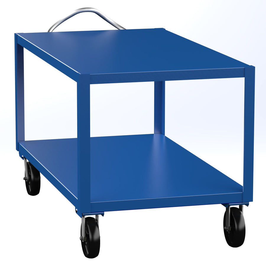 34" x 60" Extra Heavy Duty Ergo-Handle Cart w/ 2 Shelves
