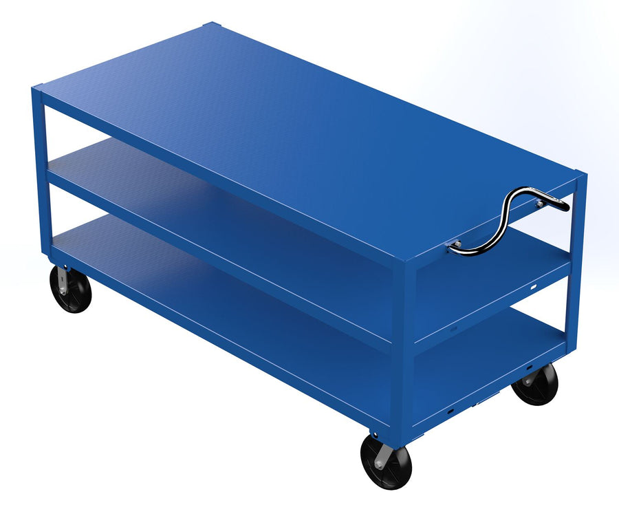 HEAVY DUTY ERGO HANDLE CART 3 SHELF 34X7