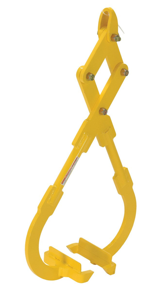 Vestil Heavy Duty Die Lifting Tongs - 2500 lb Capacity, 28" Width Opening - DLT-25