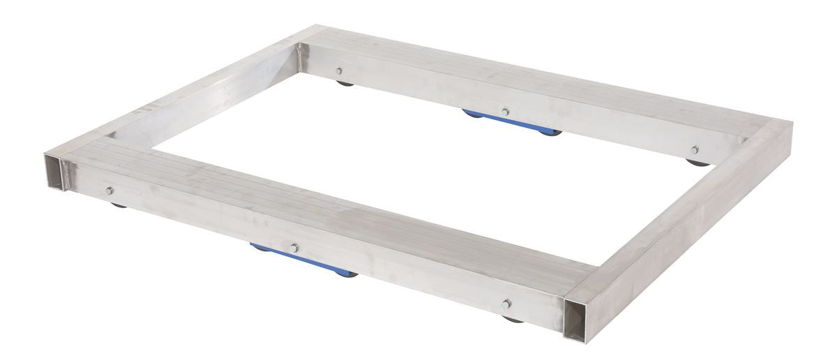 Aluminum Pallet Dolly 48" x 40" x 4.25"