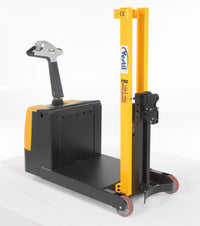 Thumbnail for Steel Powered Drive Powered Lift Counter Balanced Drum Stacker 24V 57 In. x 26 In. x 58 In. 700 Lb. Capacity Yellow