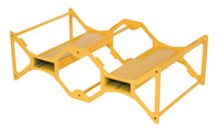 Thumbnail for Steel Drum Rack With Fork Pockets 30 or 55 Gallon 27 In. x 48 In. x 15 In. 2400Lb. Capacity Yellow