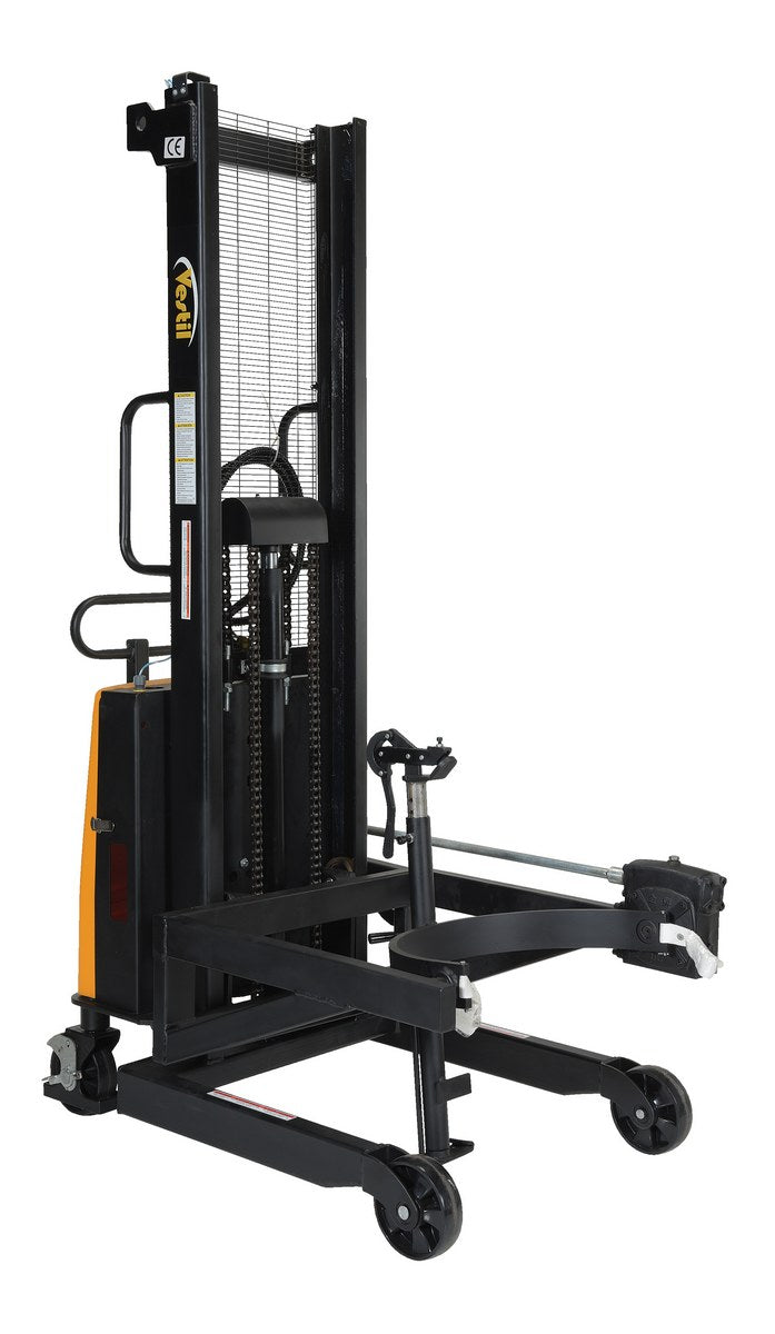 Steel Air Powered Drum Lifter/Rotator/Transporter 57 In. x 31 In. x 85 In. 550 Lb. Capacity Black/Yellow