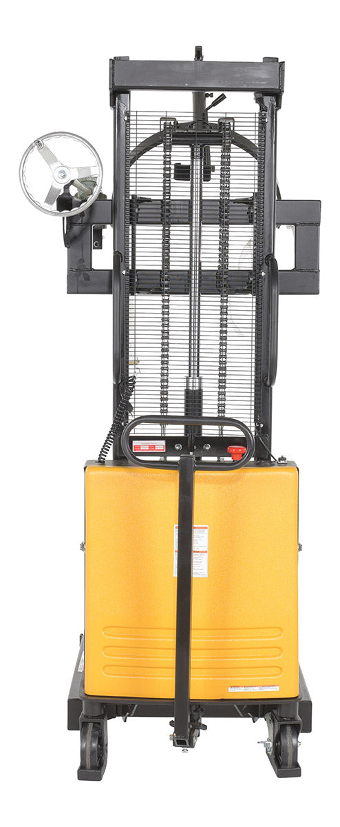 Steel DC Power Drum Lifter/Rotator/Transporter 61 x 36-1/4 In. x 88 In. 550 Lb. Cap Black/Yellow