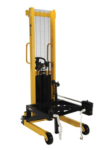 Thumbnail for Steel Manual Drum Lifter/Rotator/Transporter 52 In. x 33 In. x 85-7/16 In. 550 Lb. Capacity Yellow/Black