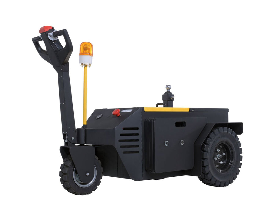 Steel Heavy Duty Electric Powered Tugger 18,000 Lb. Pulling Capacity Black