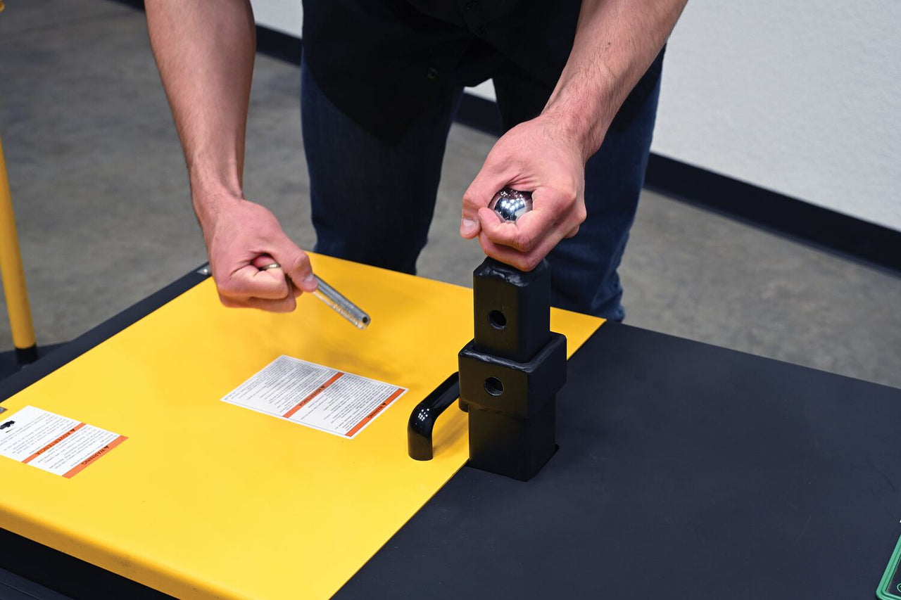 Steel Heavy Duty Electric Powered Tugger 18,000 Lb. Pulling Capacity Black