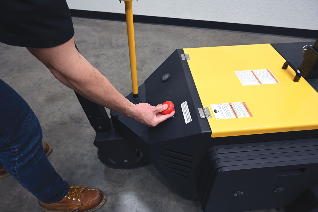 Steel Heavy Duty Electric Powered Tugger 18,000 Lb. Pulling Capacity Black