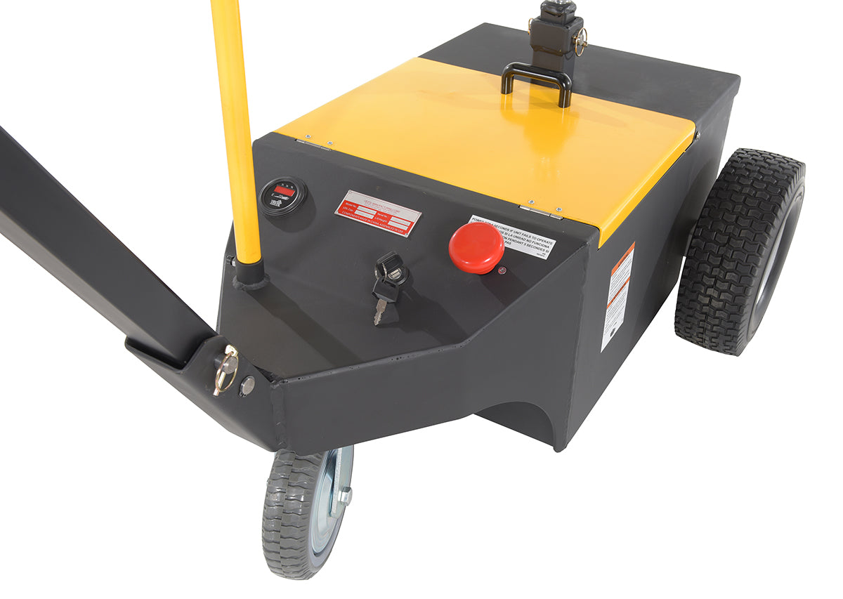 Steel Heavy Duty Electric Powered Tugger 3000 Lb. Pull Capacity Yellow/Black