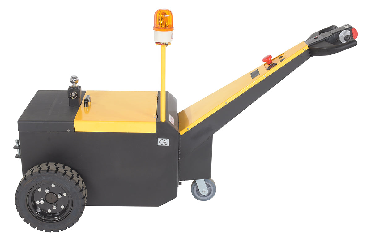 Steel Heavy Duty Electric Powered Tugger 7000 Lb. Pull Capacity Yellow/Black