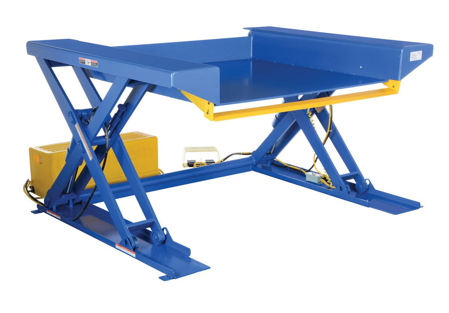 64" x 56" x 8.5" Ground Lift Scissor Table w/ 4,000-lbs Capacity