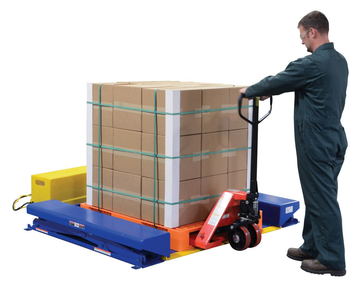75" x 56" x 8.5" Ground Lift Scissor Table w/ 4,000-lbs Capacity