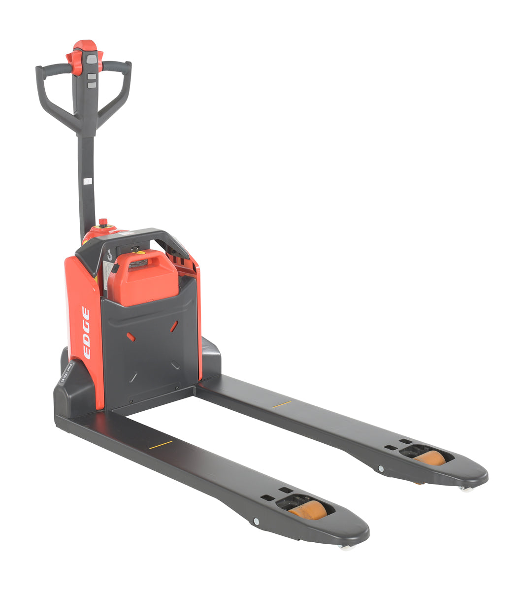 Steel Fully Powered Electric Pallet Truck 15 In. x 32 In. 3,300 Lb. Capacity Black