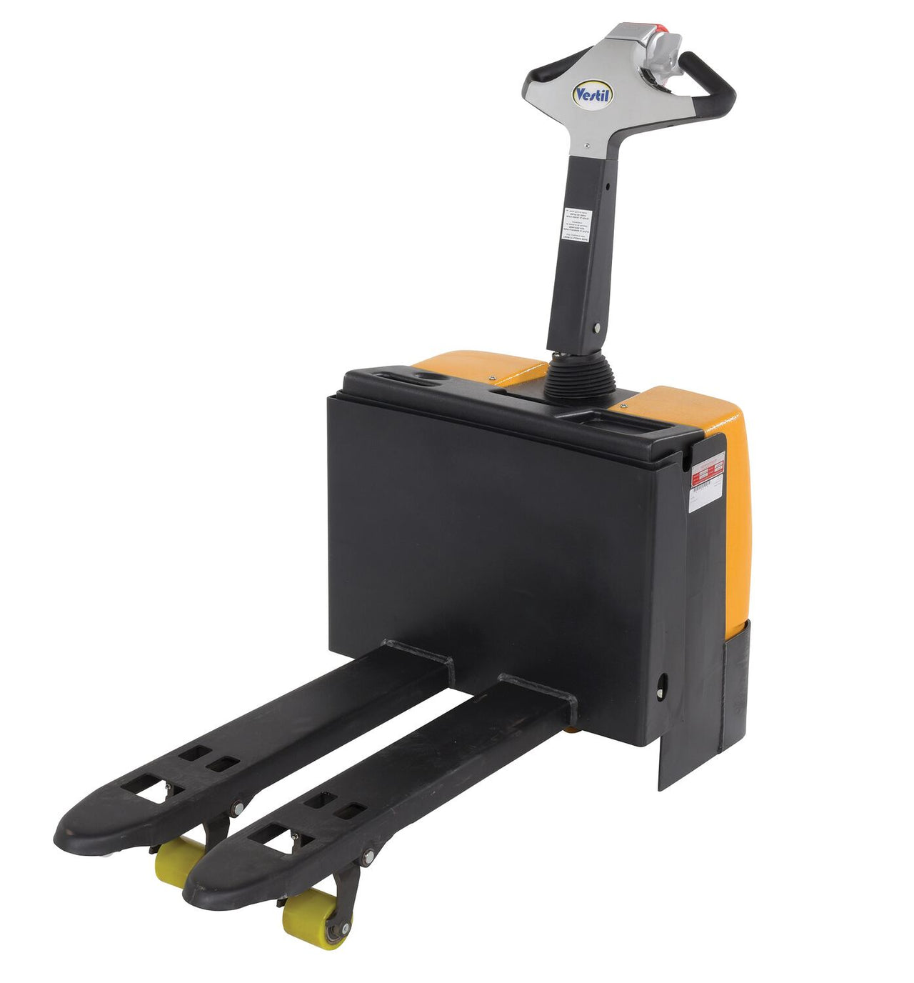 Steel Fully Powered Electric Pallet Truck 20 In. x 47 In. 3,300 Lb. Capacity Black