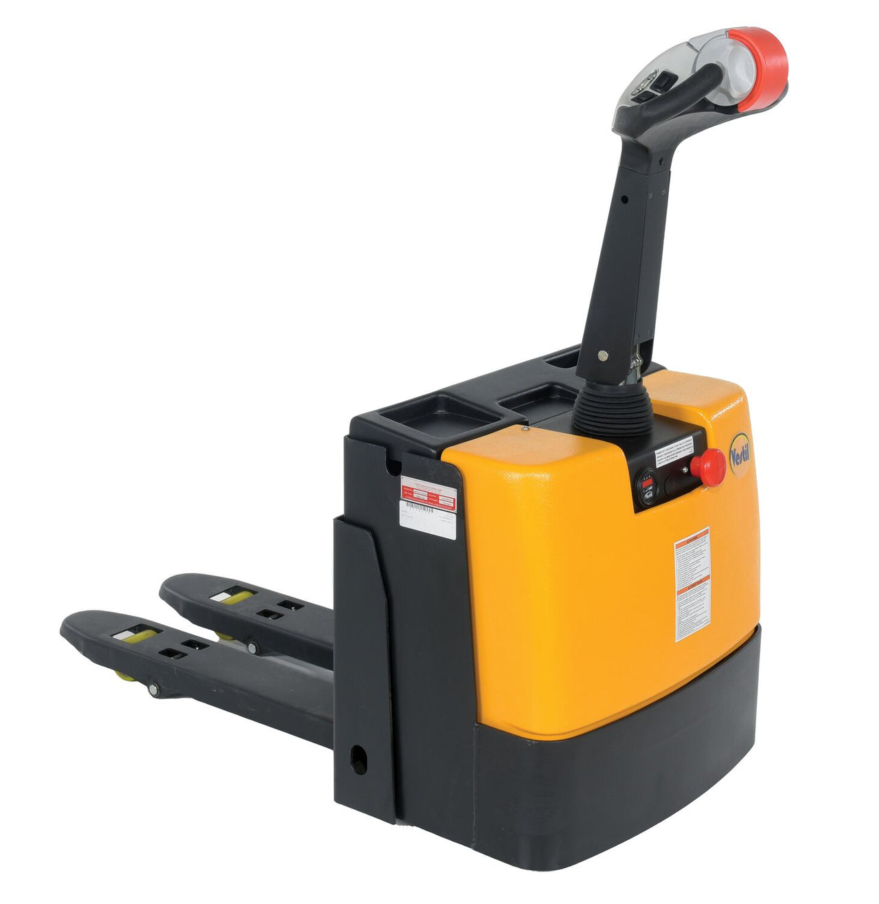 Steel Fully Powered Electric Pallet Truck 19 In. x 40 In. 2,600 Lb. Capacity Black