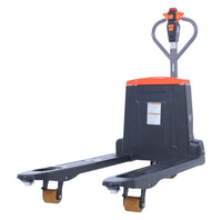 Thumbnail for Vestil Steel Electric Pallet Truck With Powered Brakes 27 In. x 45 In. 3,300 Lb. Capacity Black/Red