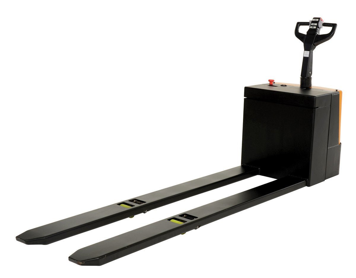 Steel Electric Pallet Truck with AGM Batteries 27 In. x 96 In. 4500 Lb. Capacity