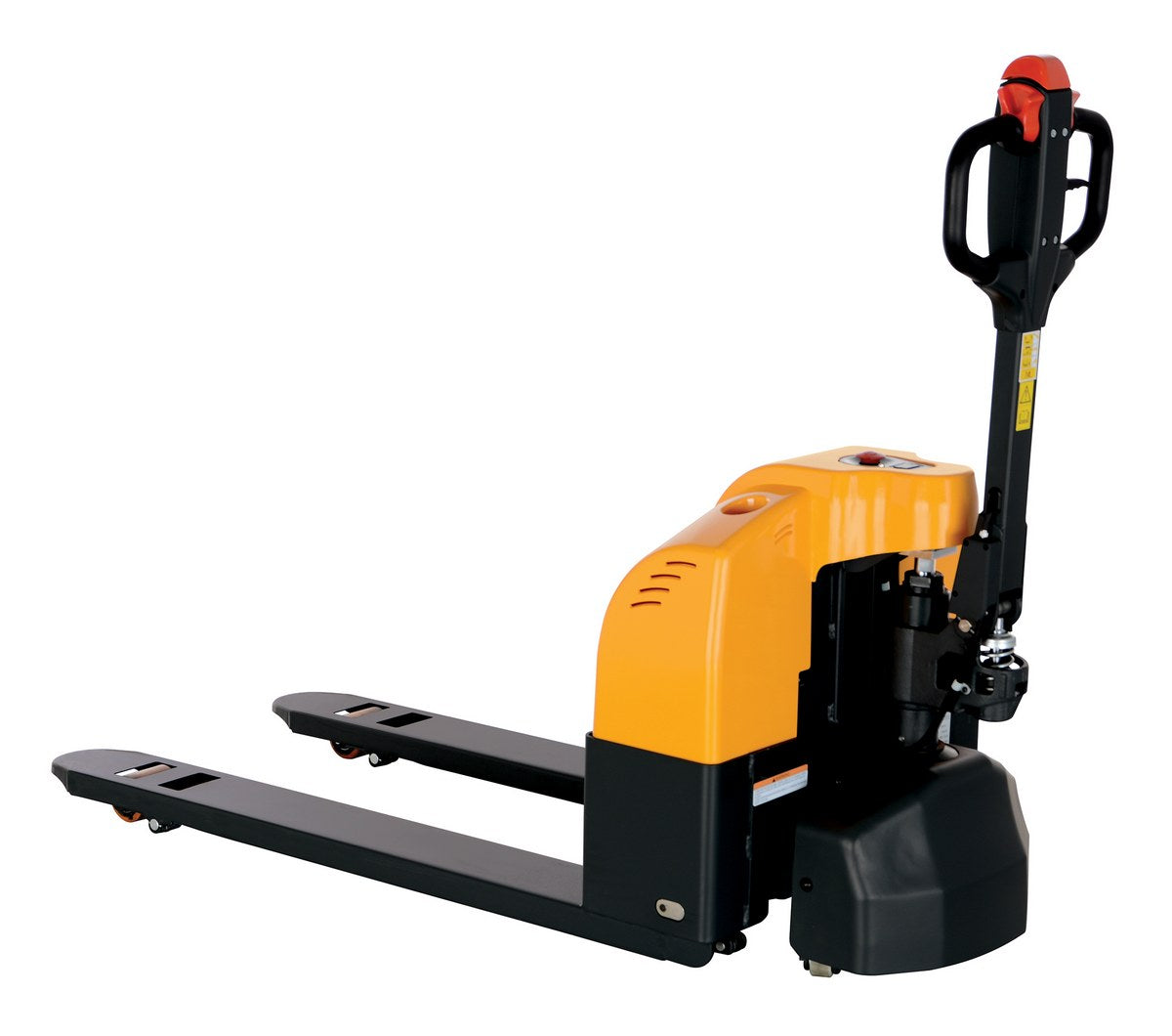 Steel Semi-Electric Pallet Truck 3300 Lb. Capacity Yellow