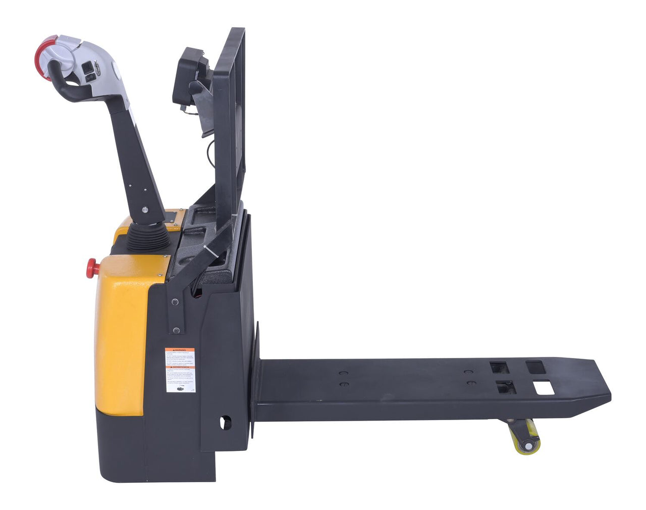 Steel Electric Pallet Truck Single Fork 40 In. Length With Scale 2,600 Lb. Capacity Black