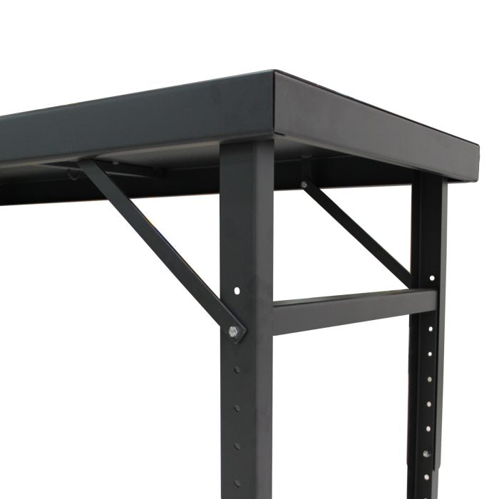 Mobile Adjustable Height Work Table, 84″W x 28″D