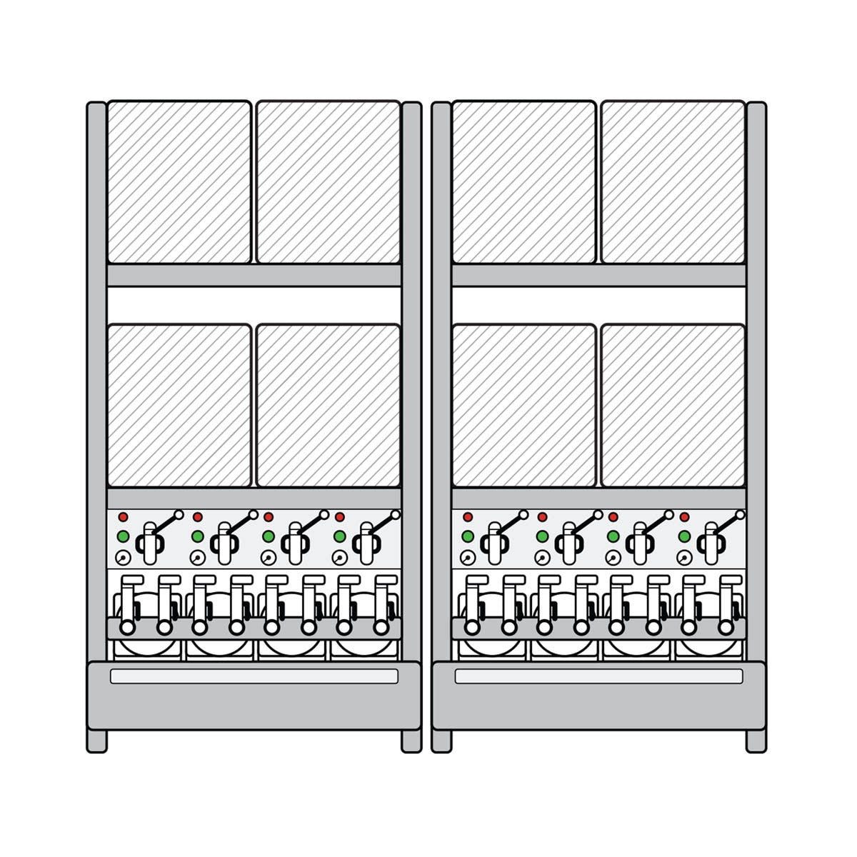 Oil Safe Advanced System, 8 x 65 gallon
