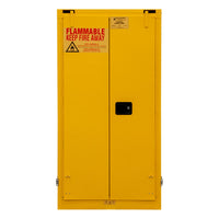 Thumbnail for Flammable Self Closing Drum Storage Cabinet 55 Gallon Capacity Yellow