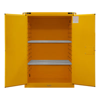 Thumbnail for Flammable Self Closing Storage Cabinet 90 Gallon Capacity Yellow