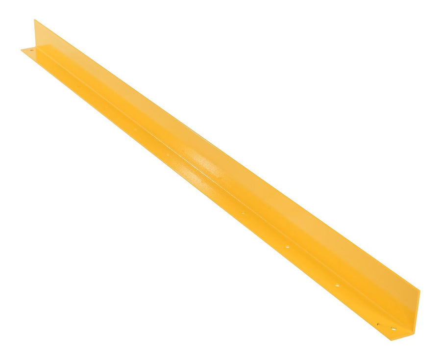 Steel Floor Safety Curb 3/8" Thick 96" Long Yellow