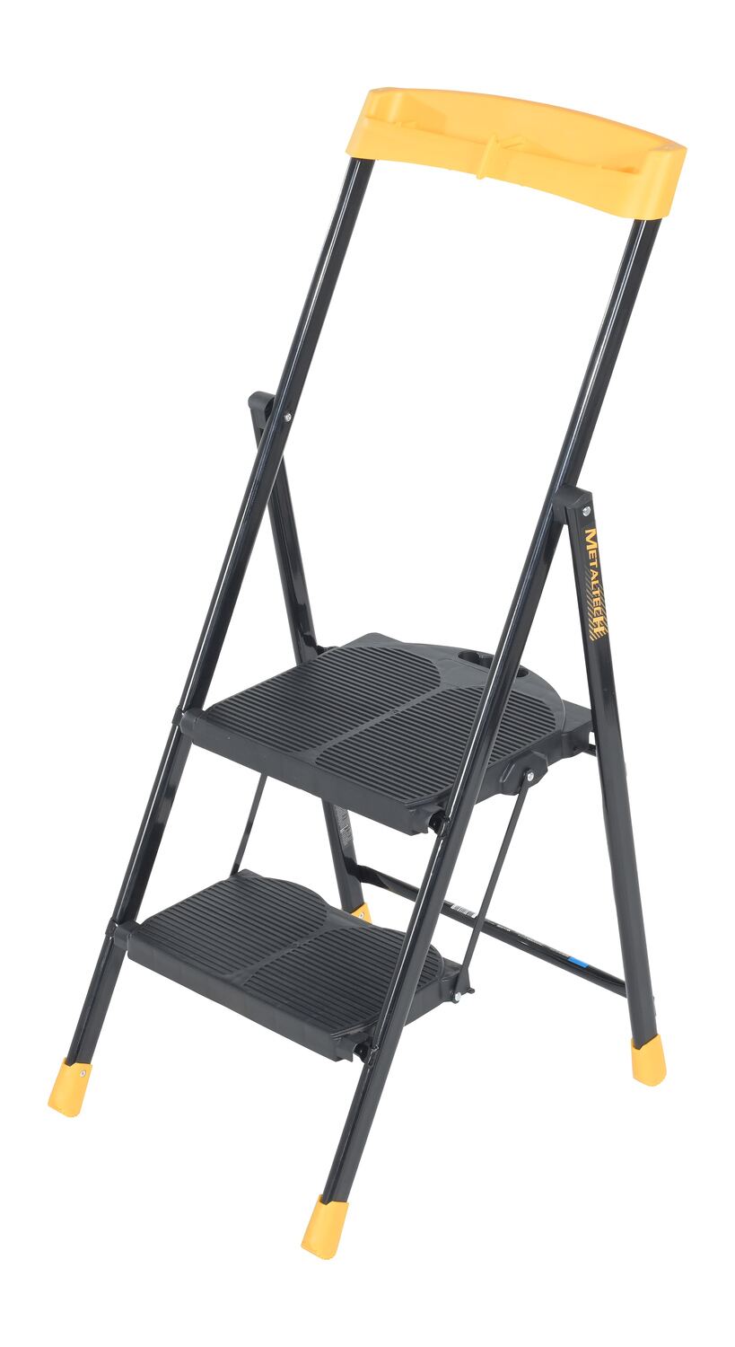 Steel Pro Step Stool 2 Step 250 Lb. Capacity Black