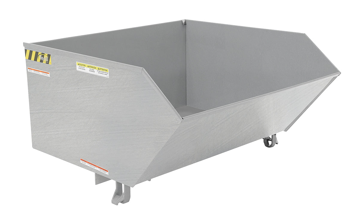 SELF DUMPING HOPPER HD 1 CUBIC YARD GALV - Model H-100-HD-GAL