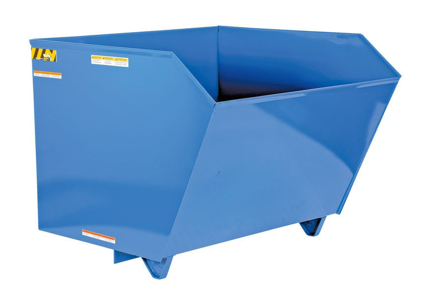 1-1/2 Cubic Yard Lo-Profile 90&deg; Self-Dumping Steel Hopper w/ 2,000-lbs Capacity IN