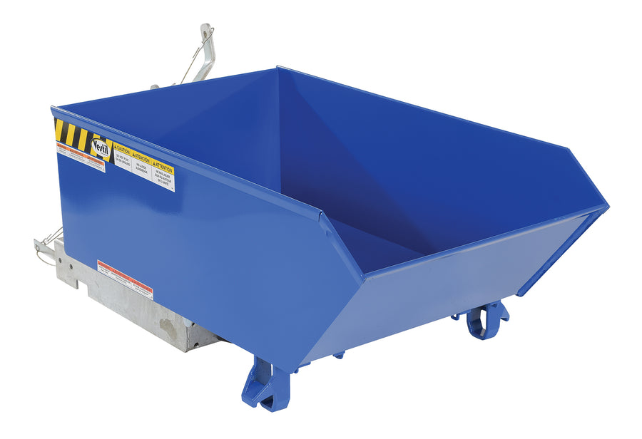 1/4 Cubic Yard Lo-Profile 90&deg; Self-Dumping Steel Hopper w/ 6,000-lbs Capacity