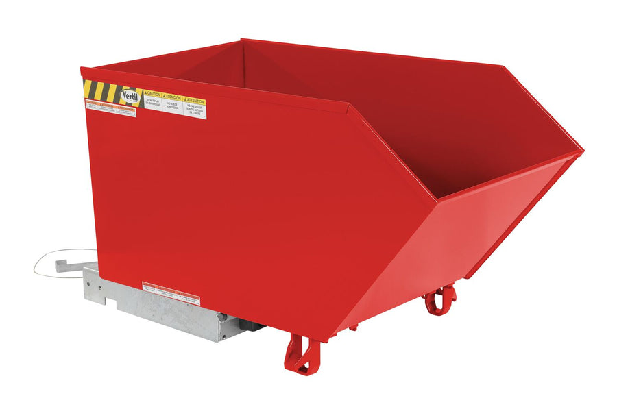 SELF DUMPING HOPPER LD .5 CU YARD RED - Model H-50-LD-SR