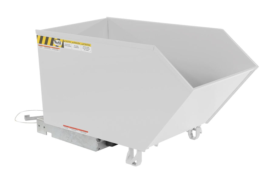 SELF DUMPING HOPPER LD .5 CU YARD WHT - Model H-50-LD-WHT