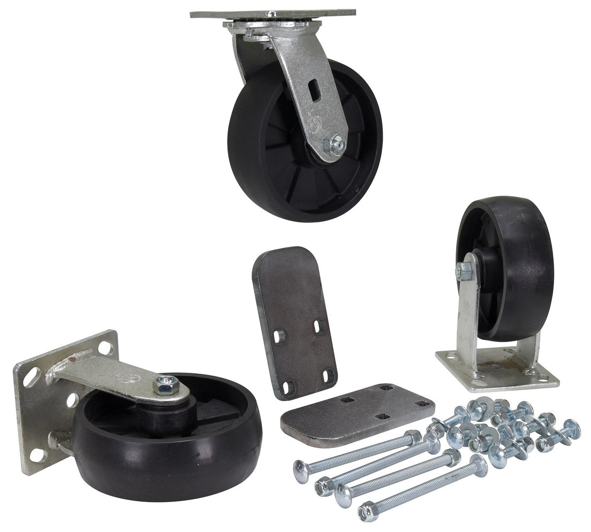 6"X2" GLASS FILL NYLN CAST KIT 3600# CAP
