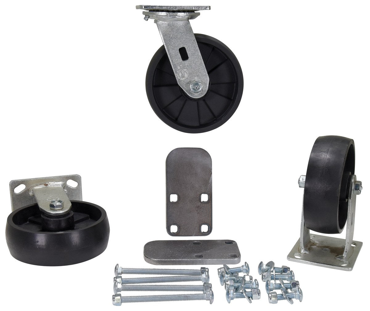 6"X2" GLASS FILL NYLN CAST KIT 3600# CAP