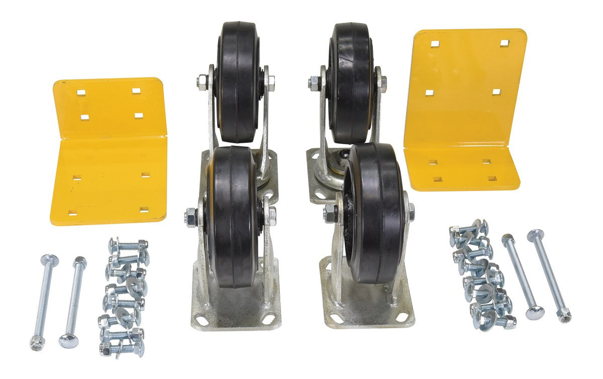 6"X2" MOLD-ON-RUBBER CASTER KIT 2400# CA