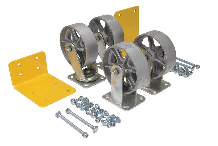 6"X2" SEMI-STEEL CASTER KIT 4800# CAP