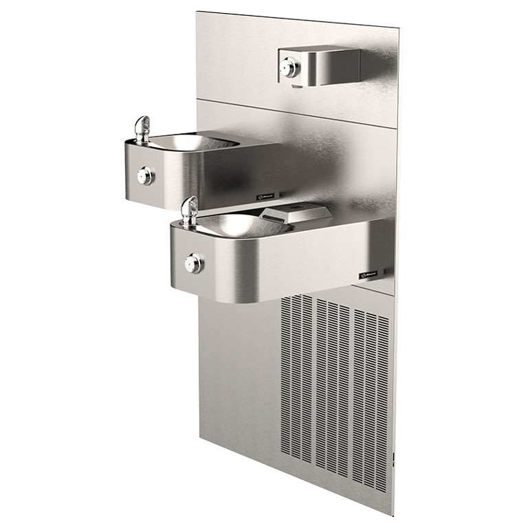 ADA Vandal-Resistant Chilled Dual Drinking Fountain And Bottle Filler