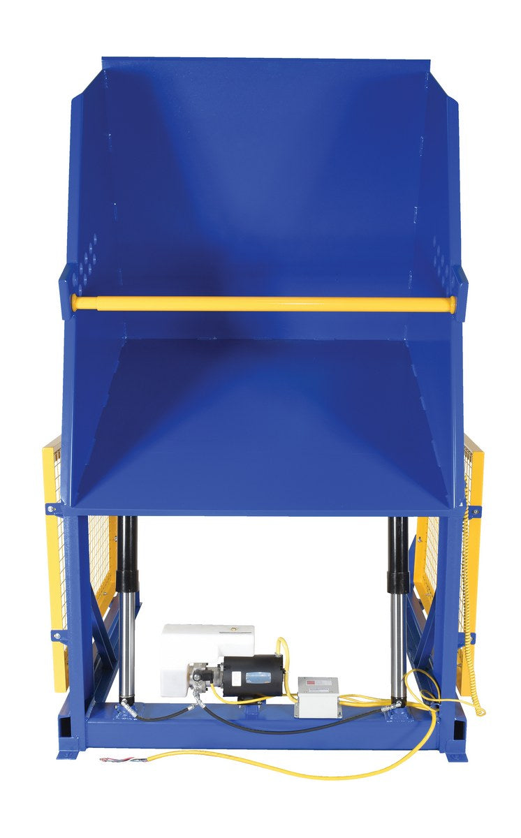 36"H Hydraulic Box Dumper w/ 4,000-lbs Capacity