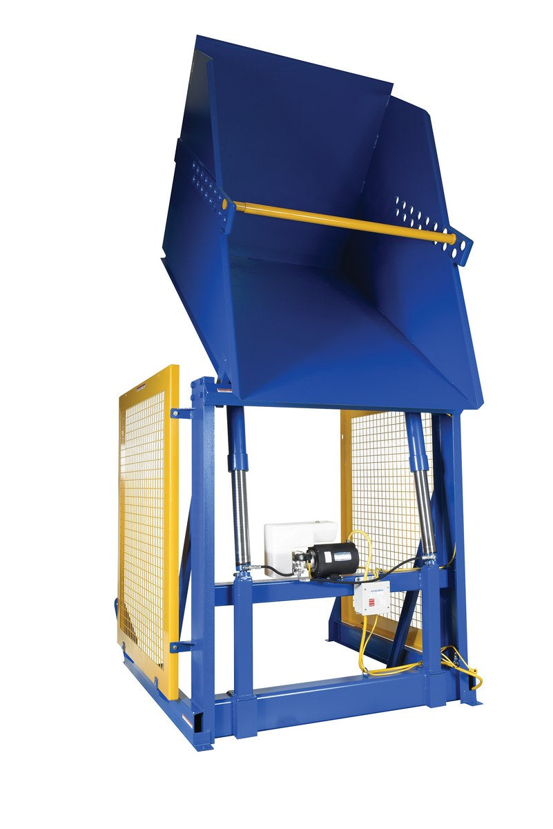 60"H Hydraulic Box Dumper w/ 4,000-lbs Capacity