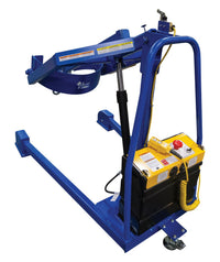 Thumbnail for Vestil Portable DC Powered Hydraulic Drum Carrier/Rotator/Boom - 800 lb Capacity, 60